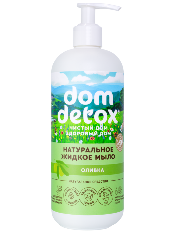 Мыло жидкое Dom Detox Оливка (500г)