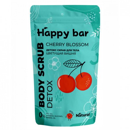 Скраб для тела Happy Bar Цветущая вишня детокс (150мл)