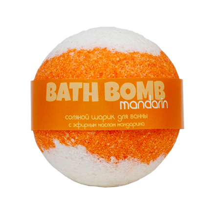 Шар бурлящий для ванны Savonry Оранжевое настроение Мандарин (160г)