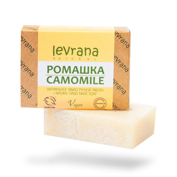 Мыло натуральное ручной работы LEVRANA Ромашка (100г)