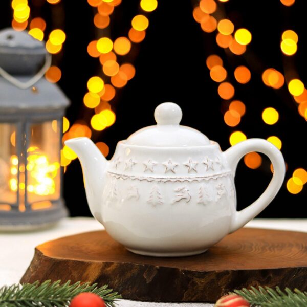 Чайник заварочный Доляна «Зимняя сказка», 600 мл, 18×11×12,5 см