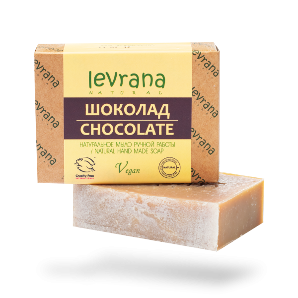 Мыло натуральное ручной работы LEVRANA Шоколад (100г)