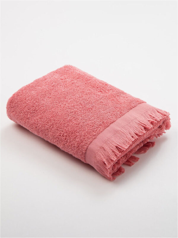 Полотенце махровое Love Life Fringe 50*90 пыльный розовый, 100% хлопок, 360 г/м2