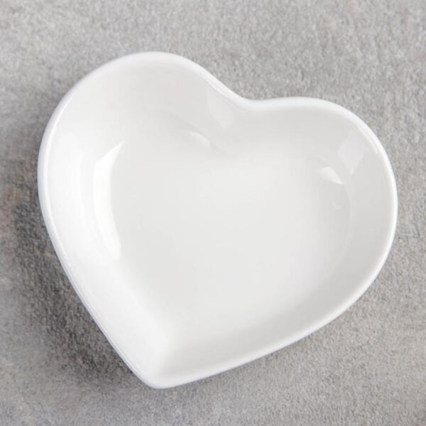 Соусник Доляна «Сердце», 50 мл, 7,5×7 см, цвет белый